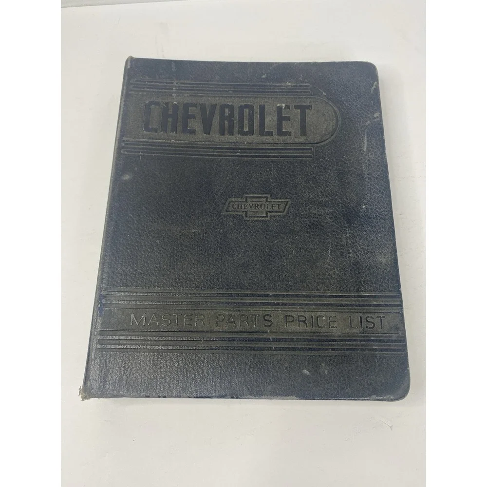 1929-1942 Chevrolet Master Parts Catalog Accessory GM Book Hard Back Binder READ